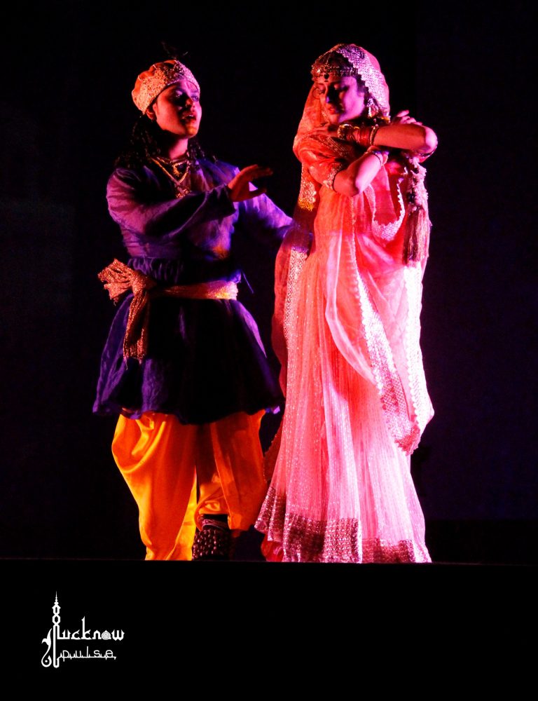 a still picture from dance allethaiyya ka qissa during wajid ali shah festival lucknow
