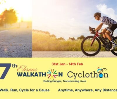 LucknowPulse is Digital Media partner for Ehsaas Walkathon Cyclothon 2021 to raise funds for food bank initiative