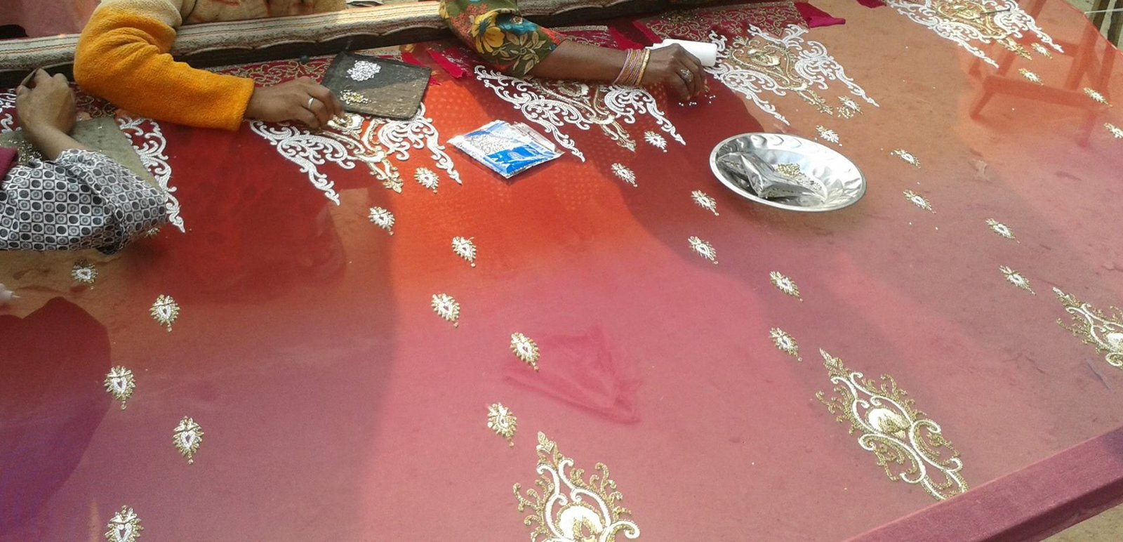 Zardozi Artisans at work in Lucknow