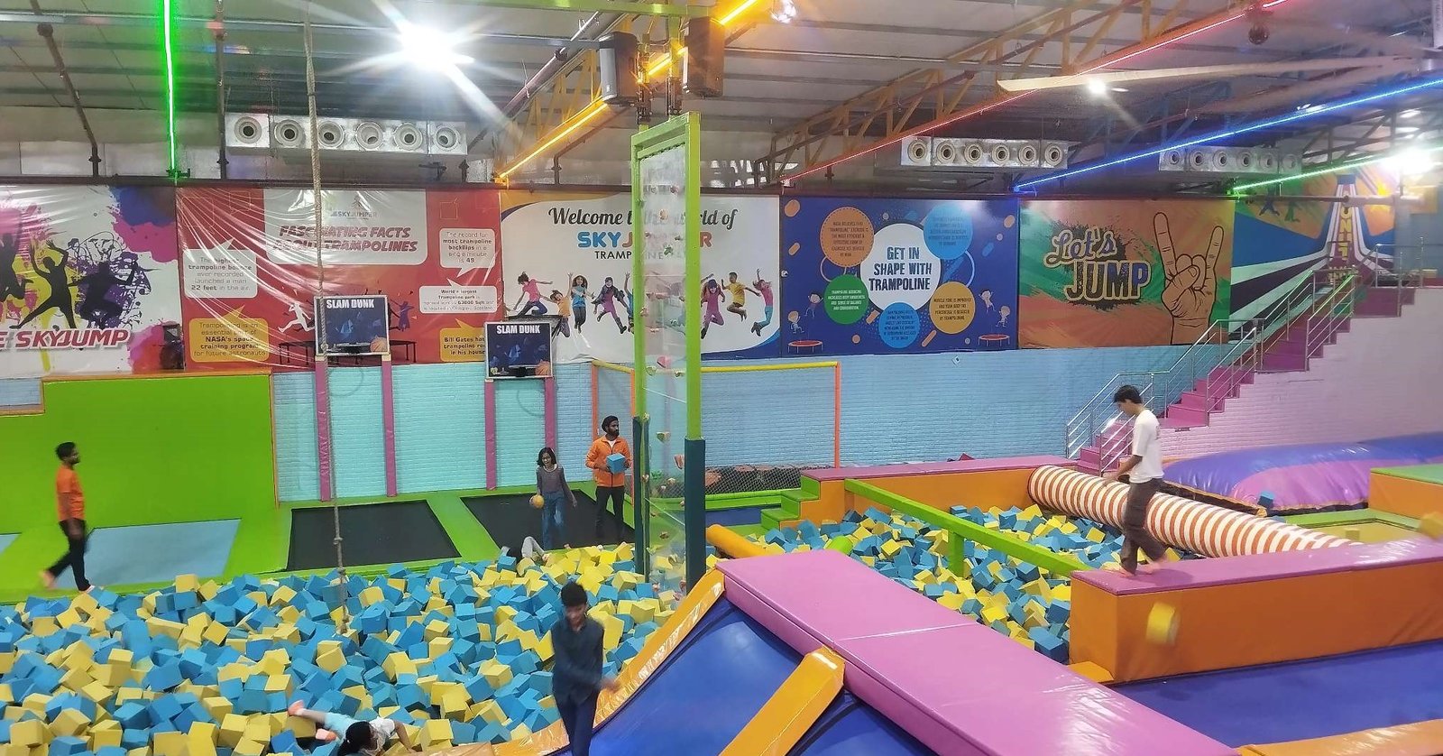 Play is on at a Trampoline Park in Lucknow