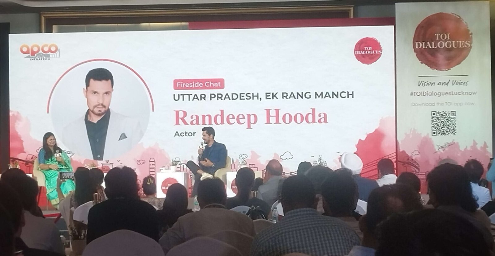 ToI Dialogues Lucknow - Actor Randeep Hooda speaking on the topic - Uttar Pradesh - Ek Rang Manch
