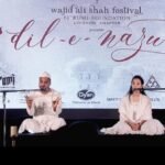 Dastango Himanshu Bajpai and Pragya Sharma performing during the 8th Wajid Ali Shah Festival Lucknow 2024