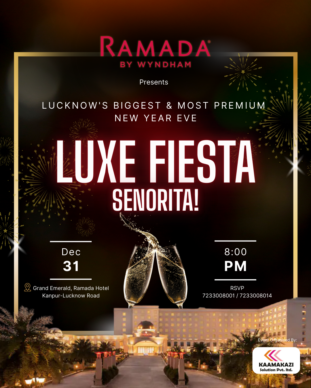 Luxe Fiesta Señorita: Grand New Year’s Eve 2026 Party at Ramada Hotel Lucknow