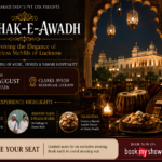 Baithak-e-Awadh featured image showcasing a premium cultural evening in Lucknow with Sufi music, Dastangoi, and Awadhi cuisine at Clarks Avadh.